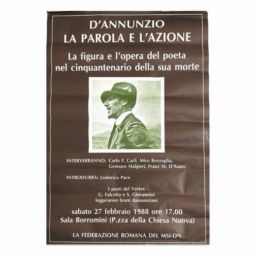 Manifesto annunzio parola - manifesto, la