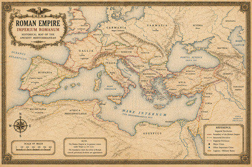 Impero romano mappa - 91.,