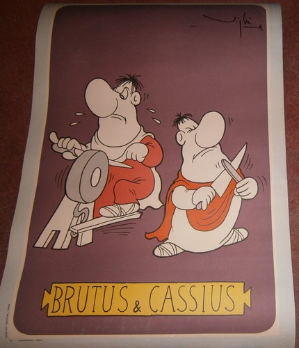 Poster comico bruto cassio - bruto, e