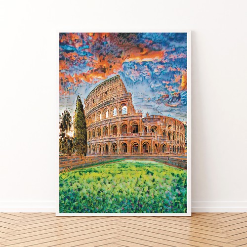 Travel poster colosseo roma - travel,