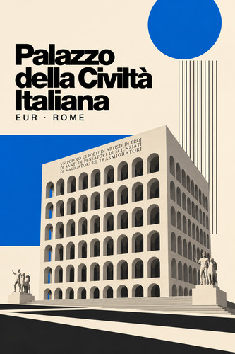 Palazzo della civiltà - palazzo,
